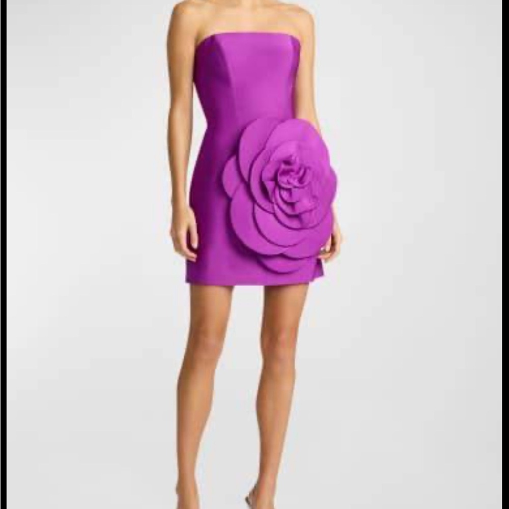 Zac Posen Flower Appliqué Dress